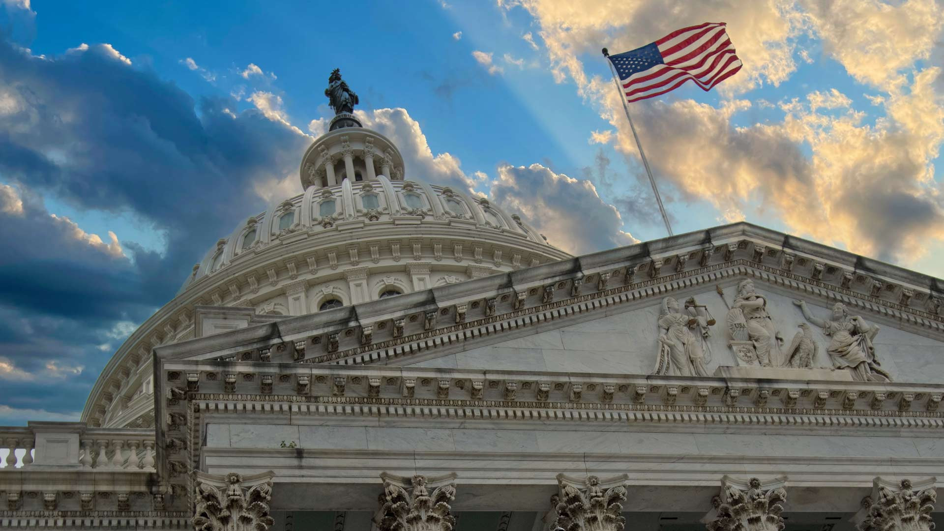 United States Capitol Building in the morning